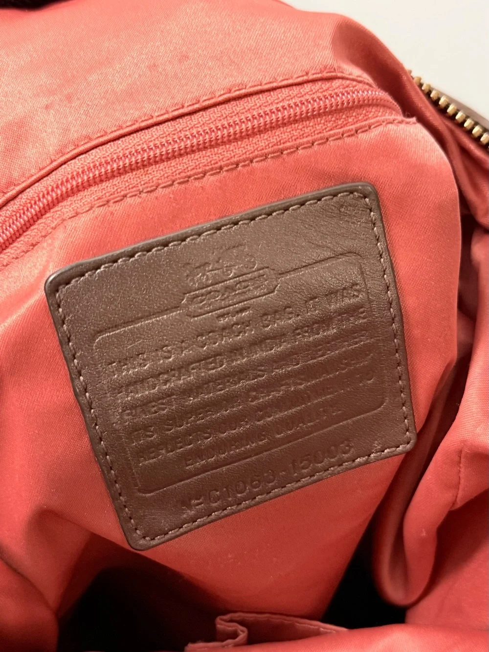 Rare to find Coach Brown Leather Shoulder Hobo with Gold Hardware